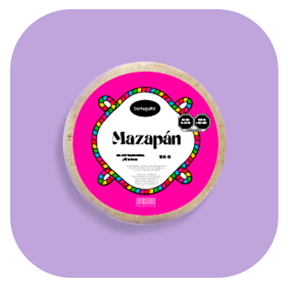 Mazápan relleno de cajeta